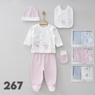TONTON BEBE UNISEX 0-3 AY MÜSİZYEN AYICIK 5Lİ SET