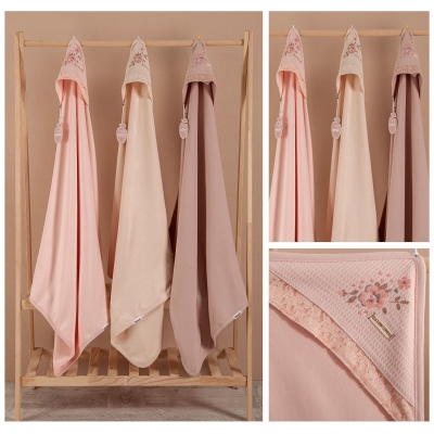 BEBESSİ KIZ 88*88 CM KANAVİÇELİ BATTANİYE 2Lİ SERİ