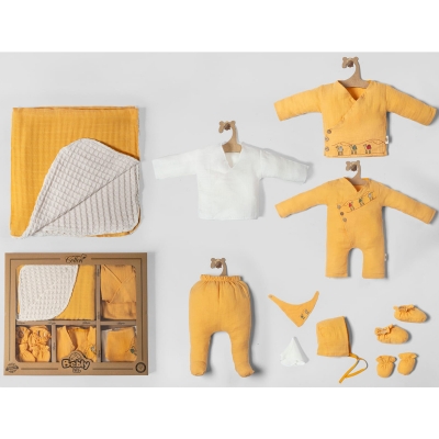 BEBLY KIDS ERKEK 0-3 AY SAFARİ MÜSLİN 10LU SET