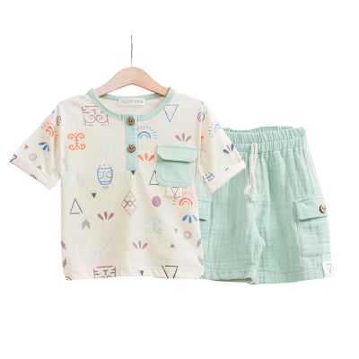 BABY COOL ERKEK 2-3-4-5 YAŞ TSHIRT ŞORT TAKIM 