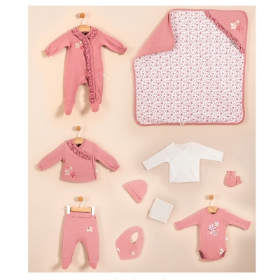 BEBESSİ KIZ 0-3 AY GLOWING 10LU SET