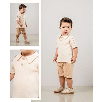 JOVİEL ERKEK 9-12-18-24-36 AY ŞORTLU 2Lİ TAKIM