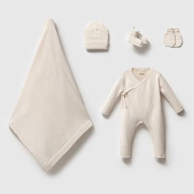 NİPPERLAND UNISEX 0-3 AY GOTS 5Lİ SET