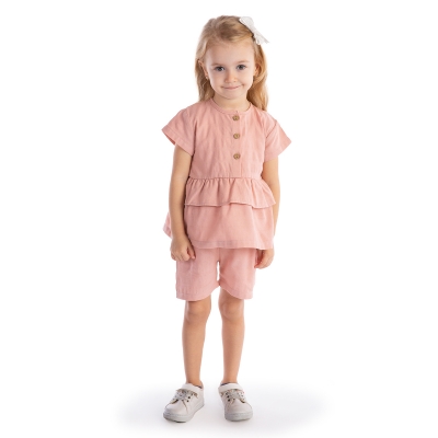BEYAZ BEBEK KIZ 9-12-18-24 AY FIRFIRLI 2Lİ TAKIM
