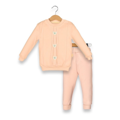 BEYAZ BEBEK KIZ 9-12-18-24 AY KELEBEKLİ 2Lİ TAKIM