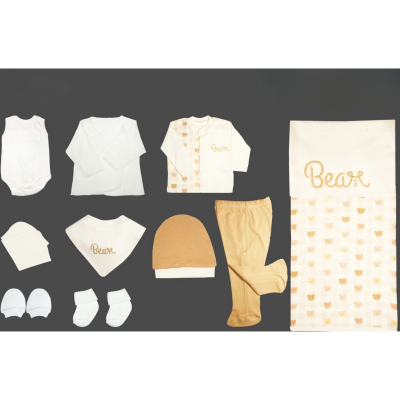 NENNY BABY ERKEK 0-3 AY BEAR NAKIŞLI 10LU SET