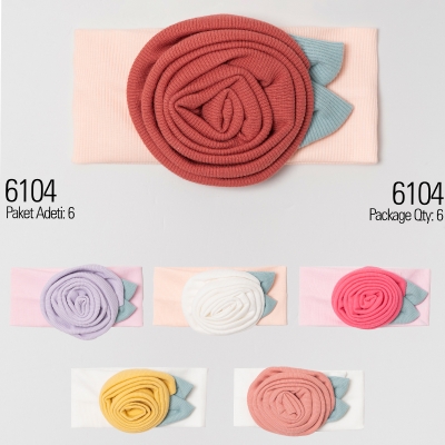 KAYRA BABY KIZ 3-6-9 AY GÜLLÜ SAÇ BANDI 6LI