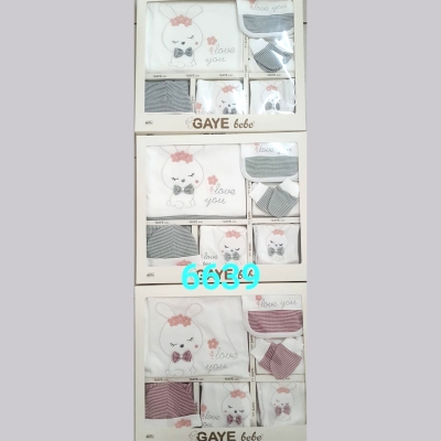 GAYE BEBE UNISEX 0-3 AY UYUYAN TAVŞAN 10LU SET
