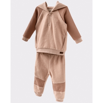 JOVİEL UNISEX 9-12-18-24-36 AY KAPÜŞONLU TAKIM