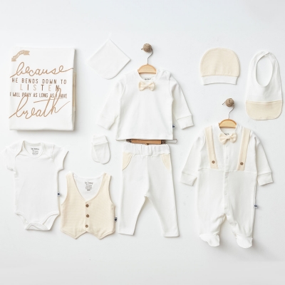 IŞIL BABY ERKEK 0-3 AY WAFFLE 10LU SET