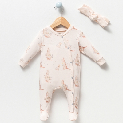 ESYA BABY UNISEX 0-3-6 AY KANGURU PATİKLİ TULUM