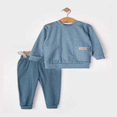 BEYAZ BEBEK ERKEK 9-12-18-24 AY KARELİ 2 CEPLİ TKM
