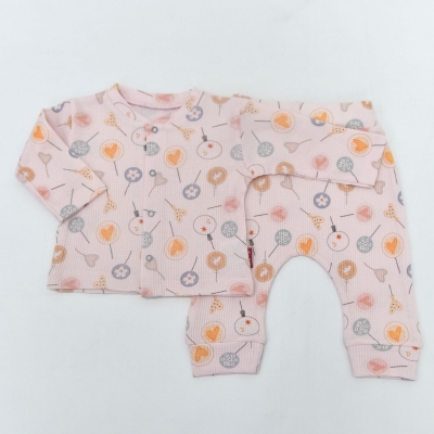 LULLABY KIZ 3-6-9-12 AY ŞEKER WAFFLE 2Lİ TAKIM