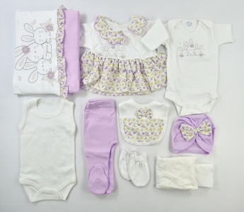 ÇİÇEKLİ FIRFIRLI 10LU SET