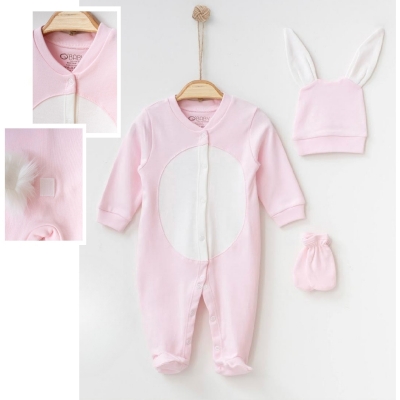 OBABY UNISEX 0/3-3/6 AY TAVŞANLI TULUM