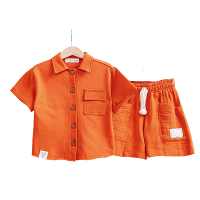 BABY COOL ERKEK 2-3-4-5 YAŞ KAPÜŞON GÖMLEK TAKIM 