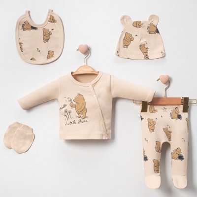 MİNİ CAYZEN ERKEK 0-3 AY HELLO LITTLE BEAR 5Lİ SET