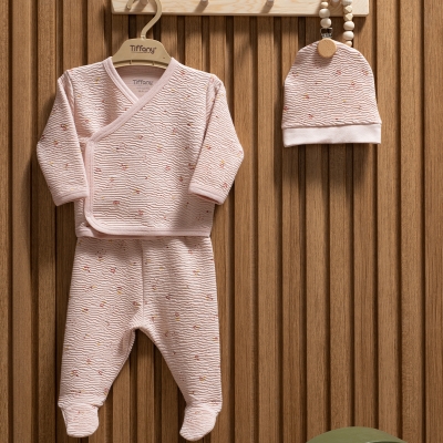 TİFFANY KIZ 0-3 AY ROSE 3LÜ SET