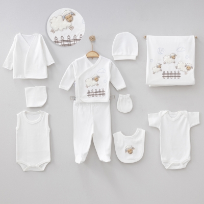 ZIPIR UNISEX 0-3 AY KUZULU 10LU SET