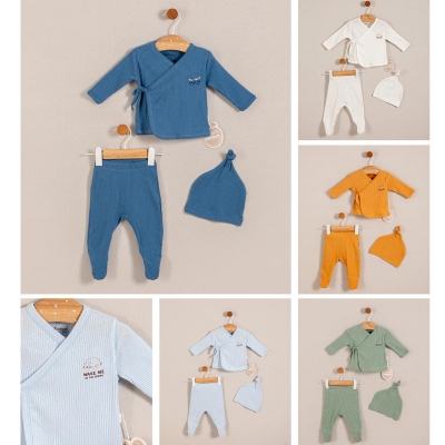 BEBESSİ ERKEK 0-1-3-6 AY AYILI 3LÜ ZIBIN SET