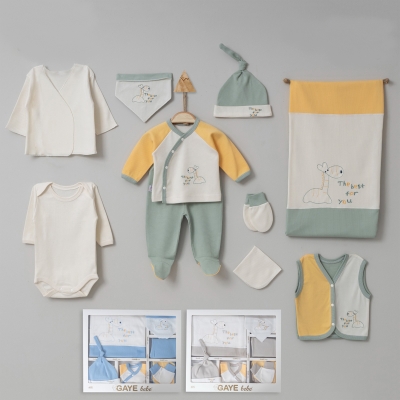 GAYE BEBE ERKEK 0-3 AY THE BEST FOR YOU 10LU SET