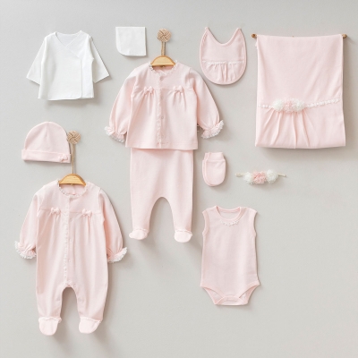 ÇİÇEKLİ FİYONKLU 10LU SET