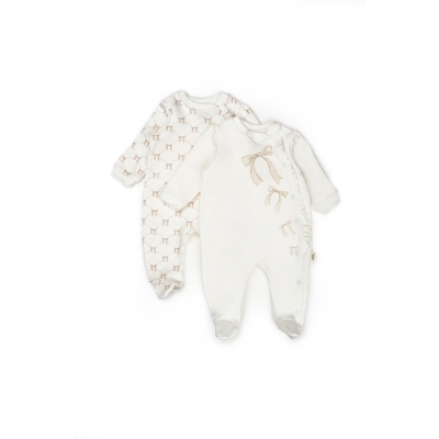 BABYCOSY KIZ 0/3-3/6 AY BOW 2Lİ PATİKLİ TULUM