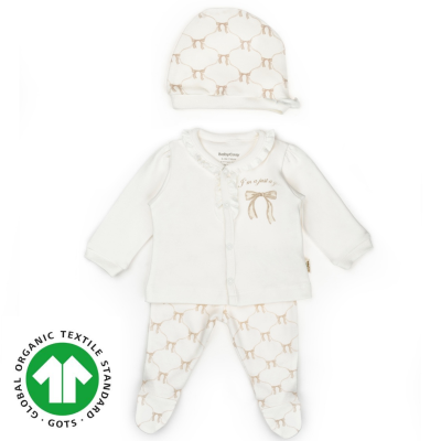 BABYCOSY KIZ 0/3-3/6 AY BOW 3LÜ SET
