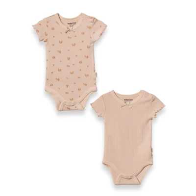 BABYCOSY KIZ 3-6-9-12-18-24 AY KISAKOL 2Lİ BODY
