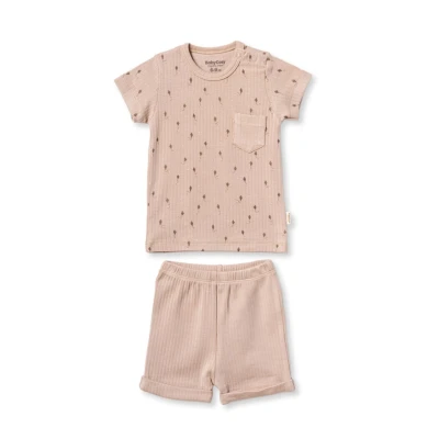 BABYCOSY ORGANIC ERKEK 3-24 AY ŞORT TİŞÖRT TAKIM