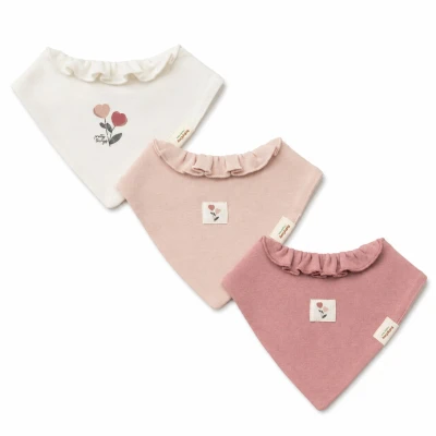 BABYCOSY ORGANIC KIZ 0-24 AY 3 PCS BİBS