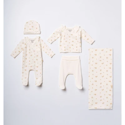 BABYCOSY ORGANIC KIZ 0-3 AY 5Lİ SET