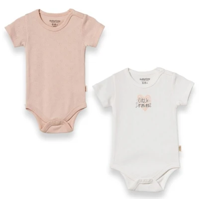 BABYCOSY ORGANIC KIZ 1-24 AY KISAKOL 2Lİ BODY