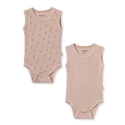 BABYCOSY ORGANIC UNISEX 0-24 AY KOLSUZ 2Lİ BODY