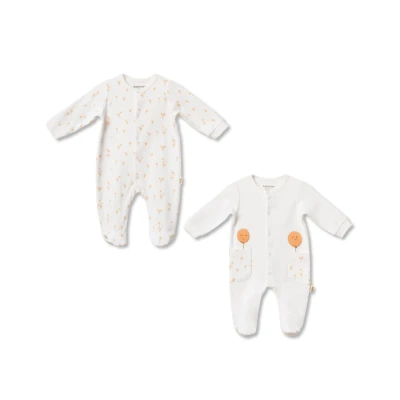 BABYCOSY ORGANIC UNISEX 3-6 AY PATİKLİ 2Lİ TULUM
