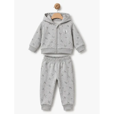 BABYCOSY ORGANIC UNISEX 6-24 AY HOODED JACKET&PANT