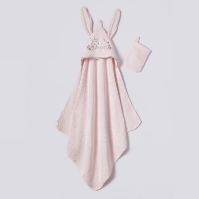 BEBESSİ KIZ PRINCESS DOKUMA HAVLU 2Lİ SERİ