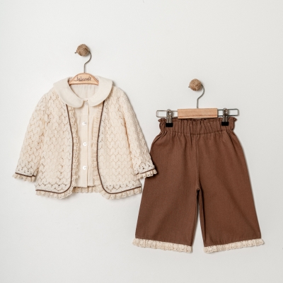 BEBEZADE GIRLS 6-9-12-18 MONTHS SOFIA 3-PIECE SET