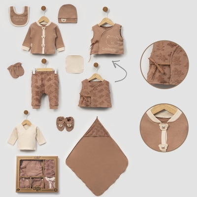 BEBLY KIDS ERKEK 0-3 AY AYICIKLI JAKARLI 10LU SET