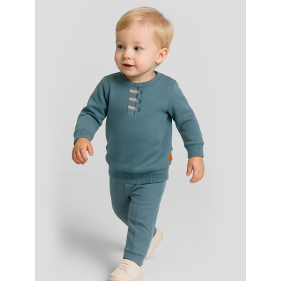 BEYAZ BEBEK ERKEK 9-24 AY İPLİ DÜĞMELİ ERKEK TAKIM