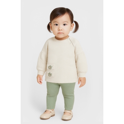 BEYAZ BEBEK ERKEK 9-24 AY JAKARLI 2İPLİ KIZ TAKIM