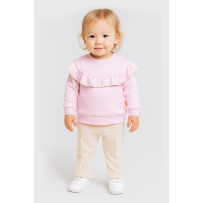 BEYAZ BEBEK KIZ 9-24 AY RENKLİ DAMLALI DANTELLİ KI