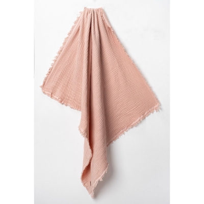 BUUDE UNISEX 100*100 CM SAÇAKLI MÜSLİN BATTANİYE