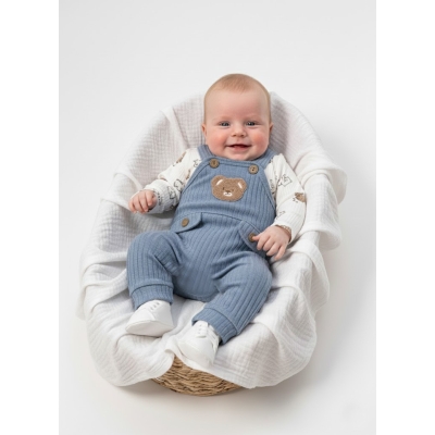 ÇAKAR BEBE ERKEK 3-6-9-12 AY AYICIKLI SALOPET TAKIM