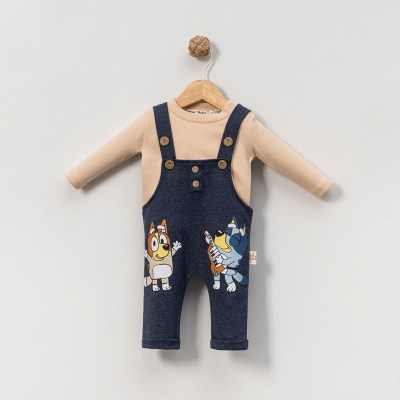 ÇAKAR BEBE ERKEK 3-6-9-12 AY BLUEKEY SALOPET