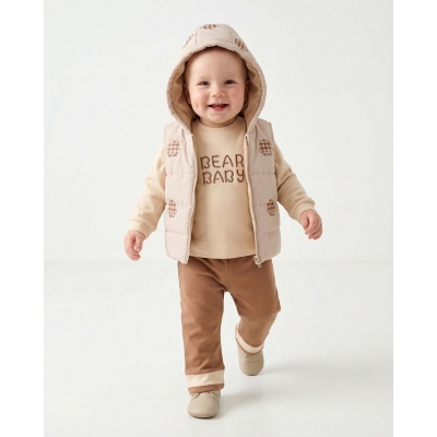 CANCUNO ERKEK 9-12-18 AY BEAR BABY 3LÜ TAKIM