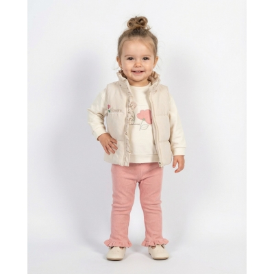 CANCUNO GIRL 9-12-18 MONTHS FLOWERS 3-PIECE SET