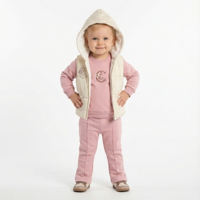 CANCUNO KIZ 9-12-18 AY OTANTİK C DESENLİ ELYAFLI 