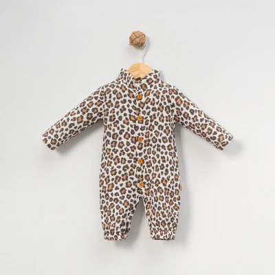 CFRA KIDS KIZ 3-6-9 AY LEOPAR DESEN MÜSLİN TULUM