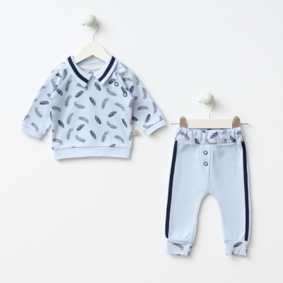 CFRA KIDS UNISEX 3-6-9-12 AY PENYE YAKALI 2Lİ TAKI